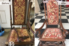 Antique-chair-hand-frame-leg-repair-restoration-upholstery